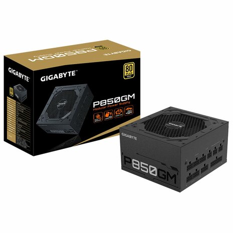 Gigabyte P850GM | 850W ATX Voeding (20+4 pin) | Zwart
