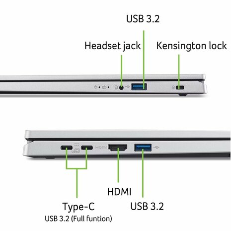 Acer Aspire Go 15 | 15.6" Full HD IPS | Intel Core i7-13620H | 16GB DDR5 | 1TB SSD | Windows 11 Professional