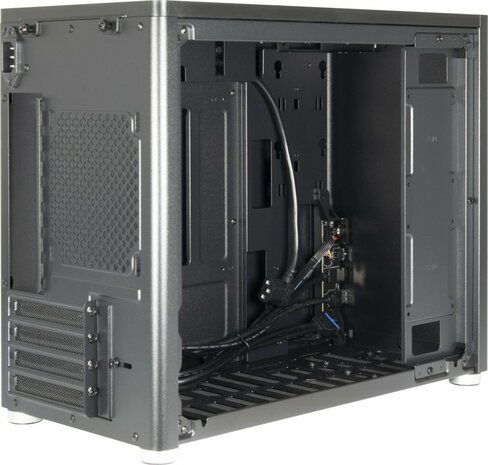 Inter-Tech X2 Duplex | Micro Tower Case | Zwart