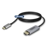 Eminent AB7875 kabeladapter/verloopstukje USB Type-C DisplayPort Zwart, Grijs Eminent AB7875 kabeladapter/verloopstukje USB Type-C DisplayPort Zwart, Grijs