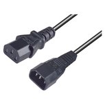 Ewent EW9186 electriciteitssnoer Zwart 1,8 m C14 stekker C13 stekker Ewent EW9186 electriciteitssnoer Zwart 1,8 m C14 stekker C13 stekker