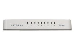 Netgear GS208 Gigabit Ethernet (10/100/1000) Wit Netgear GS208 Gigabit Ethernet (10/100/1000) Wit