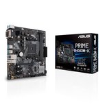 ASUS PRIME B450M-K moederbord Socket AM4 Micro ATX AMD B450 ASUS PRIME B450M-K moederbord Socket AM4 Micro ATX AMD B450