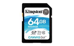Kingston Technology Canvas Go! flashgeheugen 64 GB SDXC Klasse 10 UHS-I Kingston Technology Canvas Go! flashgeheugen 64 GB SDXC Klasse 10 UHS-I