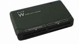 Ewent EW1050 USB 2.0 Zwart geheugenkaartlezer Ewent EW1050 USB 2.0 Zwart geheugenkaartlezer