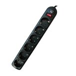 Ewent EW3951 5AC-uitgang(en) 1.5m Zwart Overspanningsbeveiliging Ewent EW3951 5AC-uitgang(en) 1.5m Zwart Overspanningsbeveiliging