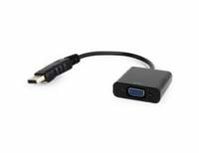 Gembird A-DPM-VGAF-02 kabeladapter/verloopstukje Displayport VGA Zwart Gembird A-DPM-VGAF-02 kabeladapter/verloopstukje Displayport VGA Zwart