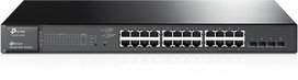 TP-Link 24-Port Gig Smart PoE Switch 4 SFP Slots TP-Link 24-Port Gig Smart PoE Switch 4 SFP Slots