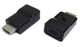 Gembird A-HDMI-VGA-001 tussenstuk voor kabels Zwart Gembird A-HDMI-VGA-001 tussenstuk voor kabels Zwart