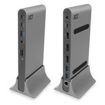 ACT AC7046 USB-C Docking station 3 monitoren HDMI, DisplayPort, met ethernet, USB hub, cardreader en audio ACT AC7046 USB-C Docking station 3 monitoren HDMI, DisplayPort, met ethernet, USB hub, cardreader en audio