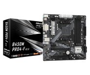 Asrock B450M Pro4-F R2.0 AMD B450 Socket AM4 micro ATX Asrock B450M Pro4-F R2.0 AMD B450 Socket AM4 micro ATX