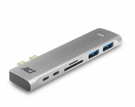 ACT AC7025 USB-C Thunderboltâ„¢ 3 naar HDMI multiport adapter 4K, USB hub, cardreader en PD pass through ACT AC7025 USB-C Thunderboltâ„¢ 3 naar HDMI multiport adapter 4K, USB hub, cardreader en PD pass through