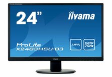 iiyama ProLite X2483HSU-B3 LED display 60,5 cm (23.8") 1920 x 1080 Pixels Full HD Zwart iiyama ProLite X2483HSU-B3 LED display 60,5 cm (23.8") 1920 x 1080 Pixels Full HD Zwart