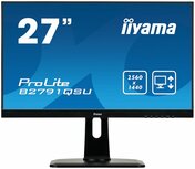 iiyama ProLite B2791QSU-B1 computer monitor 68,6 cm (27") 2560 x 1440 Pixels Quad HD LED Zwart iiyama ProLite B2791QSU-B1 computer monitor 68,6 cm (27") 2560 x 1440 Pixels Quad HD LED Zwart