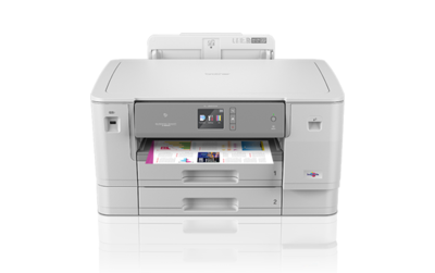 Brother HL-J6000DW Professionele, betrouwbare en draadloze A3 kleureninkjetprinter met hoge capaciteit inktcartridges en twee papierladen.