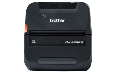 Brother RJ-4230B Robuuste mobiele printer voor labels en bonnen tot 11,4 cm met USB en Bluetooth verbindingen.