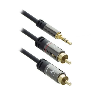 Ewent EW9237 audio kabel 1,5 m 3.5mm 2 x RCA Zwart