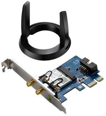 Asus PCE-AC55BT WiFi-AC (2,4+5GHz) max. 1,167Gbps, PCI-e 2.0
