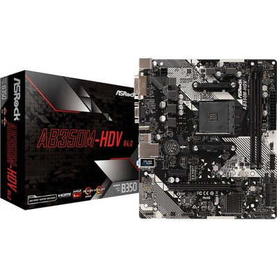 MB ASRock AB350M-HDV R3.0 / AM4 / B350 /Micro-ATX / 2x DDR4
