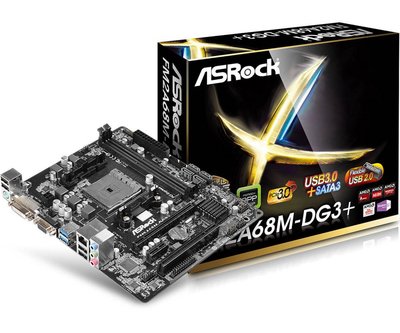 Asrock FM2A68M-DG3+ FM2 / DVI / USB3.0 / M-ATX