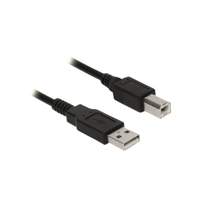 Ewent EC2402 USB-kabel 1,8 m USB A USB B Zwart