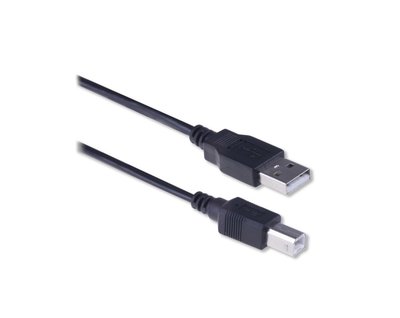 Ewent EW9621 USB-kabel 3 m USB A USB B Zwart