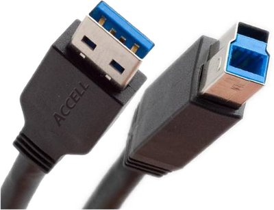 Ewent EW9623 USB-kabel 1,8 m USB A USB B Zwart