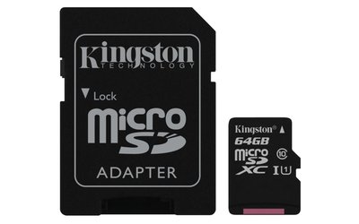 Kingston Technology Canvas Select flashgeheugen 64 GB MicroSDXC Klasse 10 UHS-I