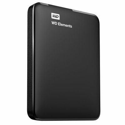 Western Digital Elements Portable 2.5 Inch externe HDD 2TB, Zwart