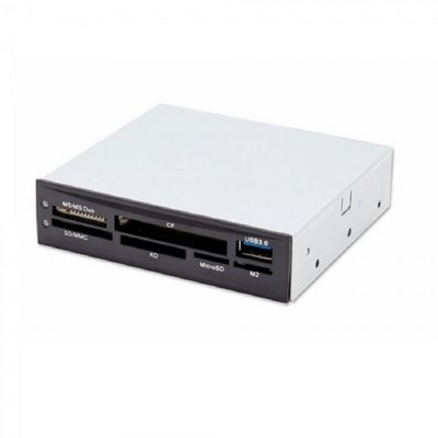 Retail 16 in 1 Cardreader intern USB3.0 Black + 1 x USB Port