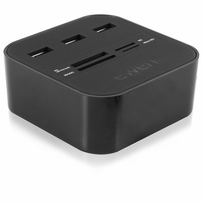 Ewent EW1044 geheugenkaartlezer USB 2.0 Zwart