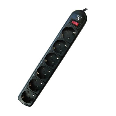 Ewent EW3951 5AC-uitgang(en) 1.5m Zwart Overspanningsbeveiliging