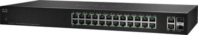 Cisco SF112-24 Unmanaged L2 Fast Ethernet (10/100) Zwart 1U
