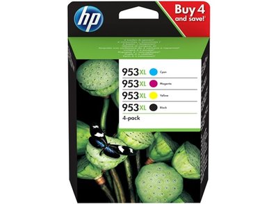 HP 953XL Multipack zwart en kleur (Origineel Hoge Capaciteit)