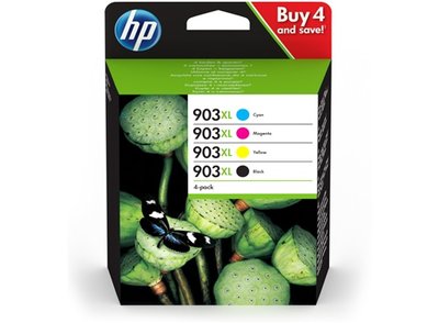HP 903XL Multipack zwart en kleur (Origineel Hoge Capaciteit)