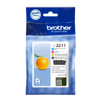 Brother LC-3211 Multipack zwart en kleur (Origineel)
