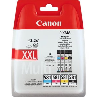 Canon CLI-581XXL 4-pack zwart en kleur (Origineel XXL)