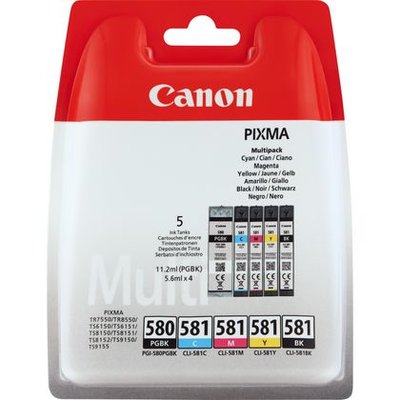 Canon CLI-581 5-Pack zwart en kleur (Origineel)