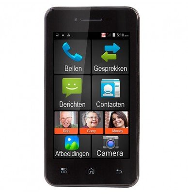 FMA-5000 Senioren Smartphone, zwart