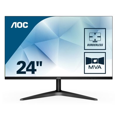 Mon AOC 23.6 F-HD / Borderless / HDMI / VGA / Black
