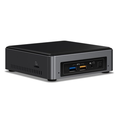 Intel NUC NUC7I3BNK i3-7100U 2,40 GHz UCFF Zwart, Grijs BGA 1356