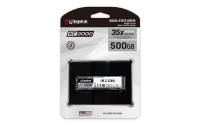 Kingston SSD KC2000 500GB NVMe M.2 BULK